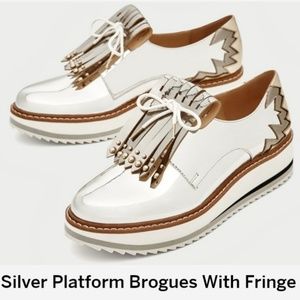 Brand new never worn Zara platform shoe